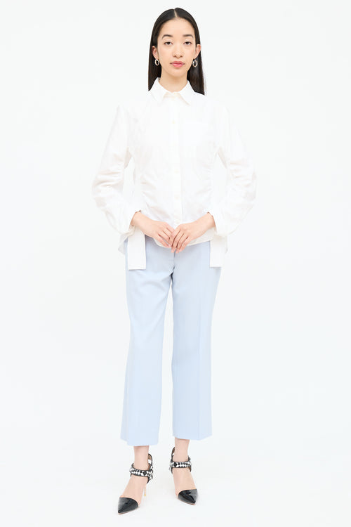 Stella McCartney Ruched Button Up Shirt