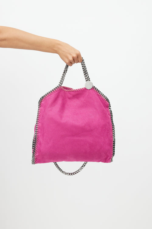 Stella McCartney Pink & Silver Falabella Suede Bag
