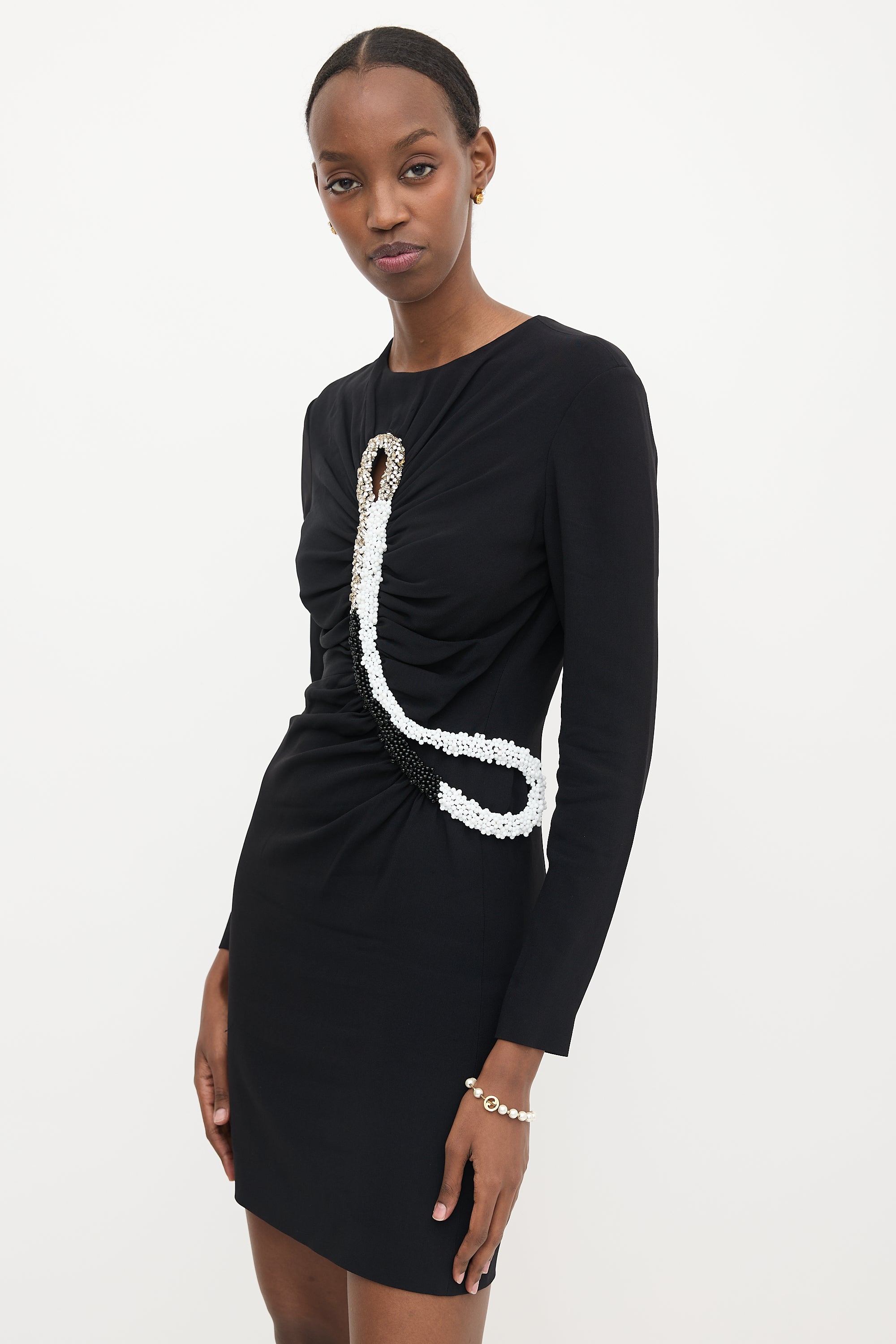 Stella McCartney Ruched Embellished Dress