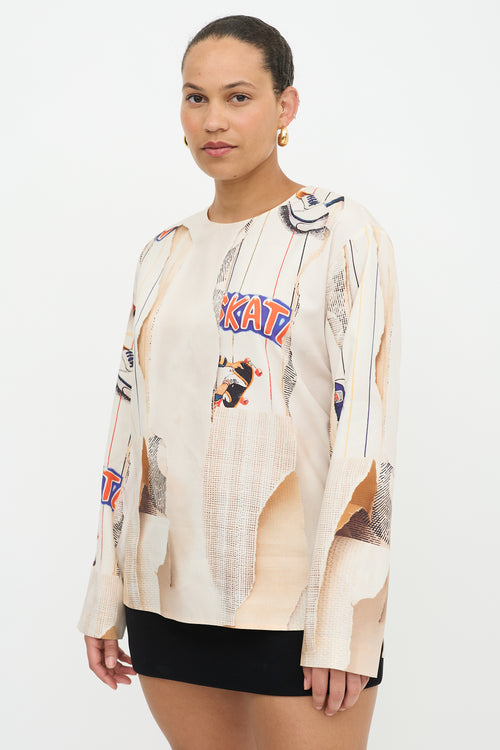 Stella McCartney Silk Printed Top