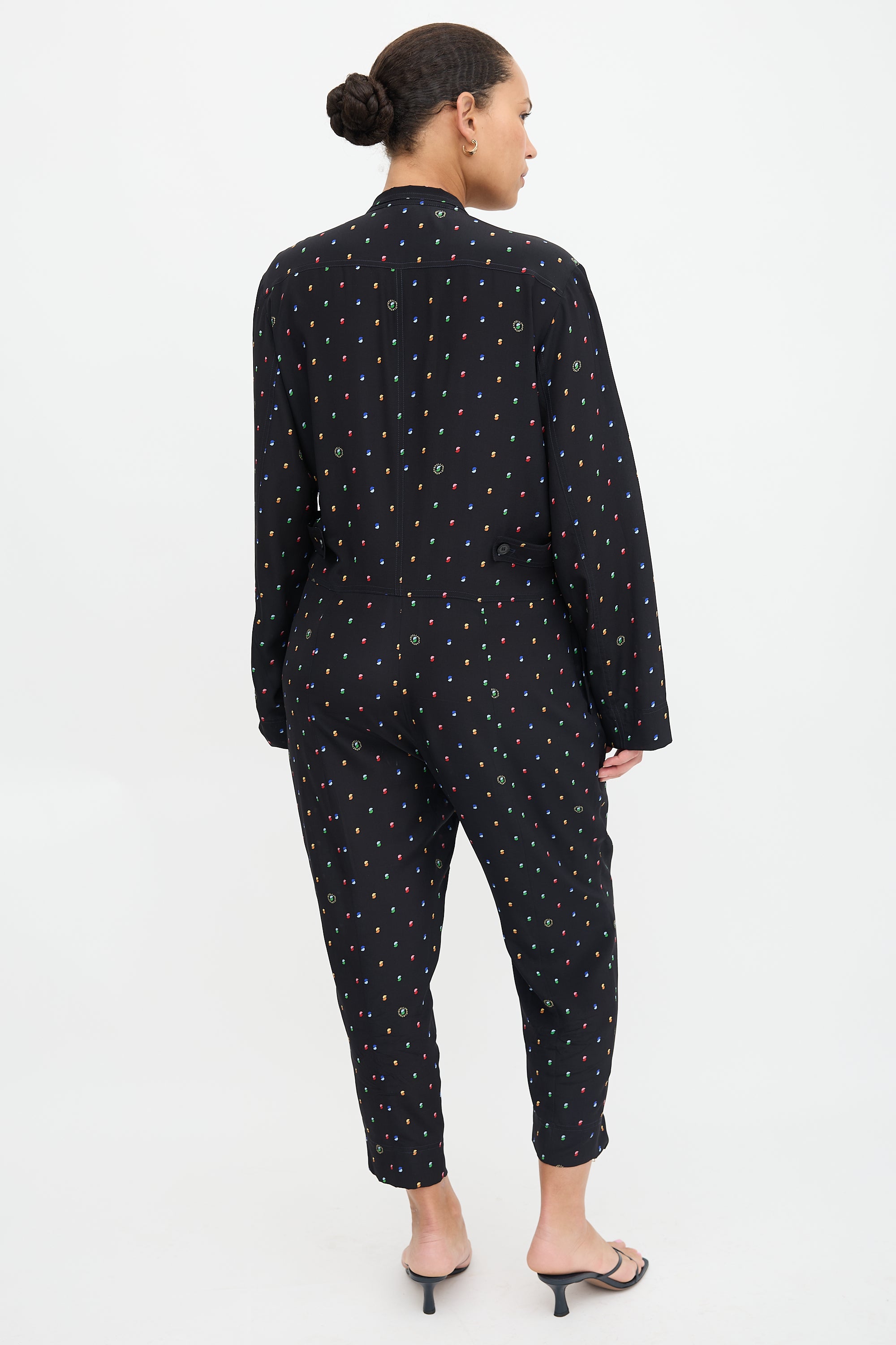 Stella McCartney Silk Printed Zip Jumpsuit