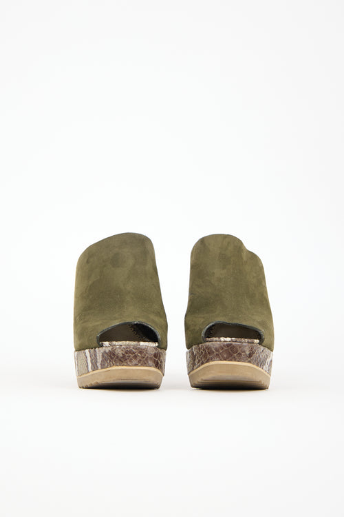Stella McCartney Faux Leather Printed Mule