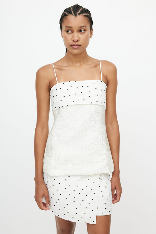 Stine Goya White & Black Floral Top Skirt Co-Ord Set