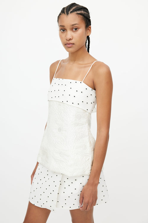 Stine Goya White & Black Floral Top Skirt Co-Ord Set