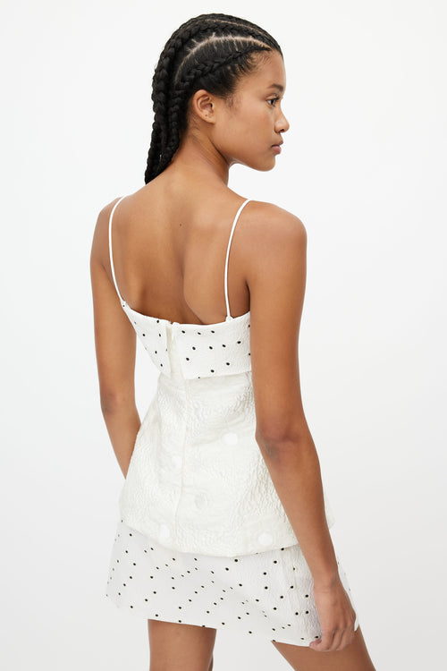 Stine Goya White & Black Floral Top Skirt Co-Ord Set