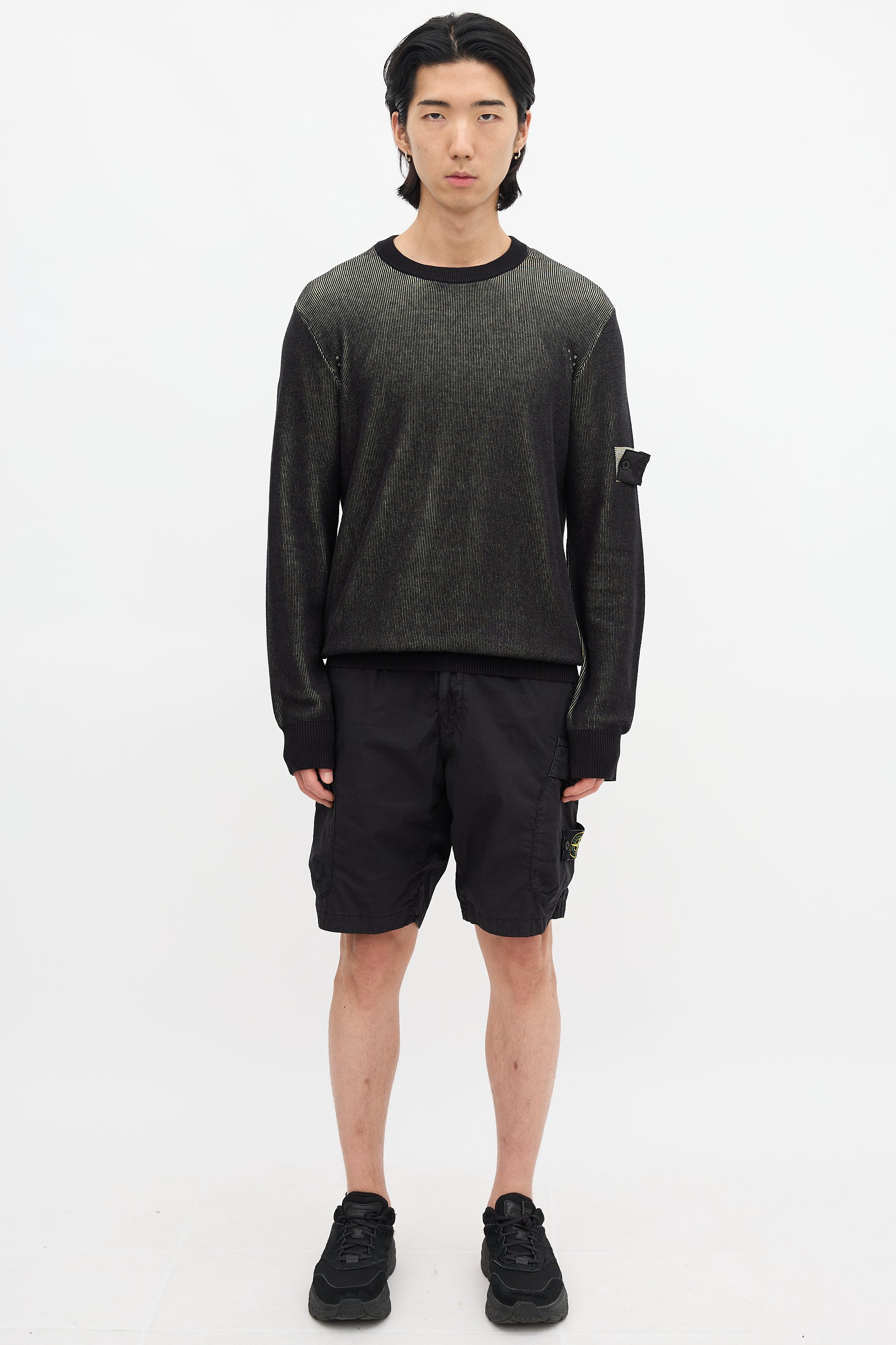 Stone Island Rib Knit Sweater