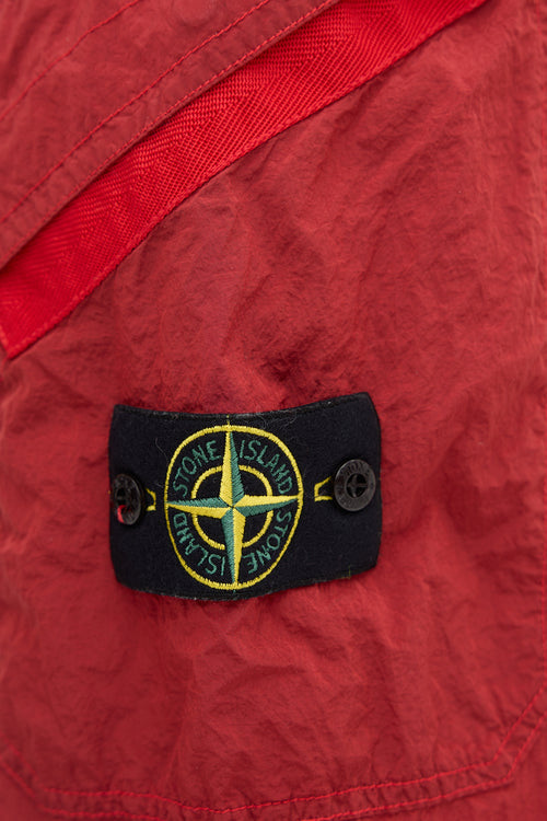 Stone Island Crinkled Nylon Logo Pant