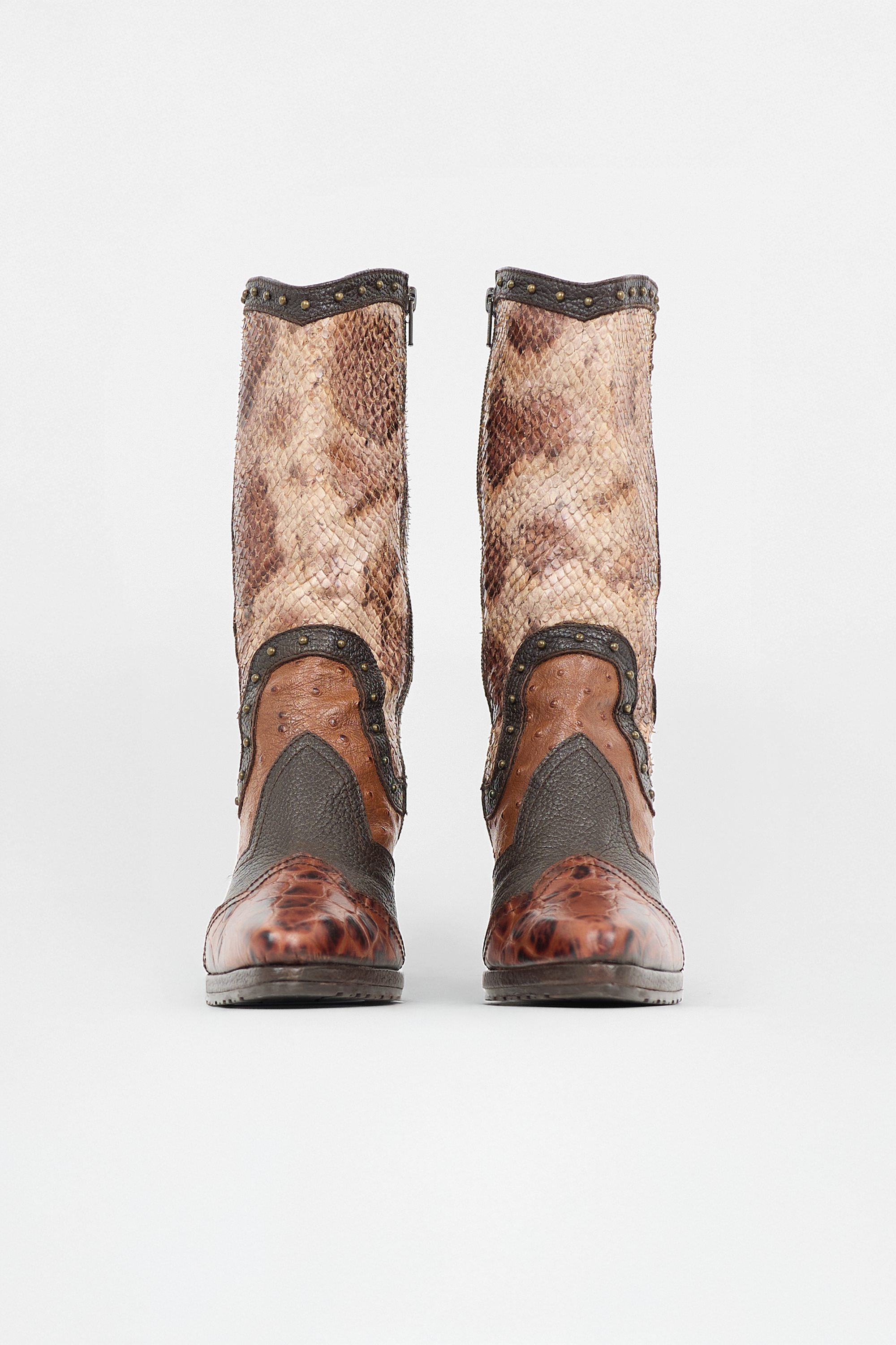 Stuart Weitzman Exotic Leather Stampede Boot
