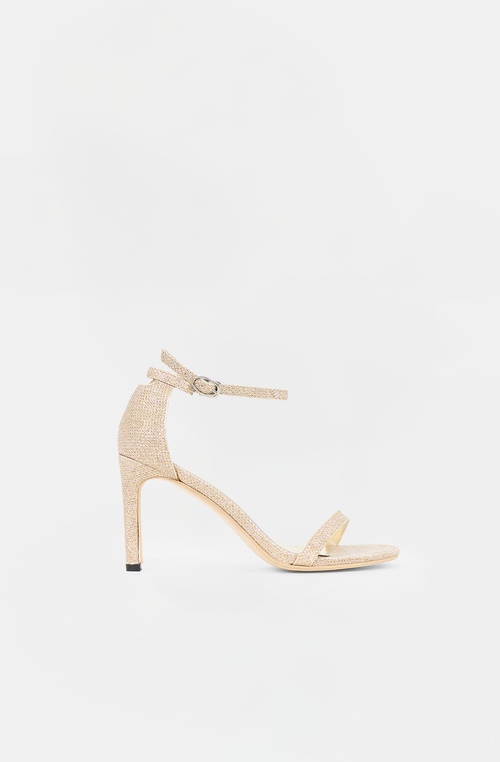 Stuart Weitzman Glitter Nudist II Sandal