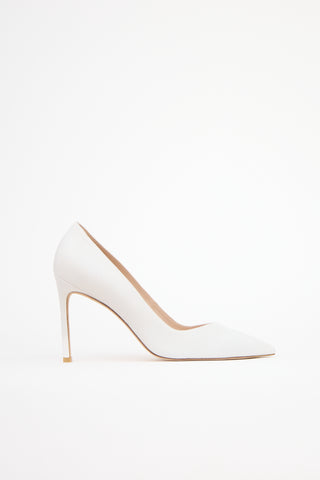 Stuart Weitzman Leather Pointed Pump