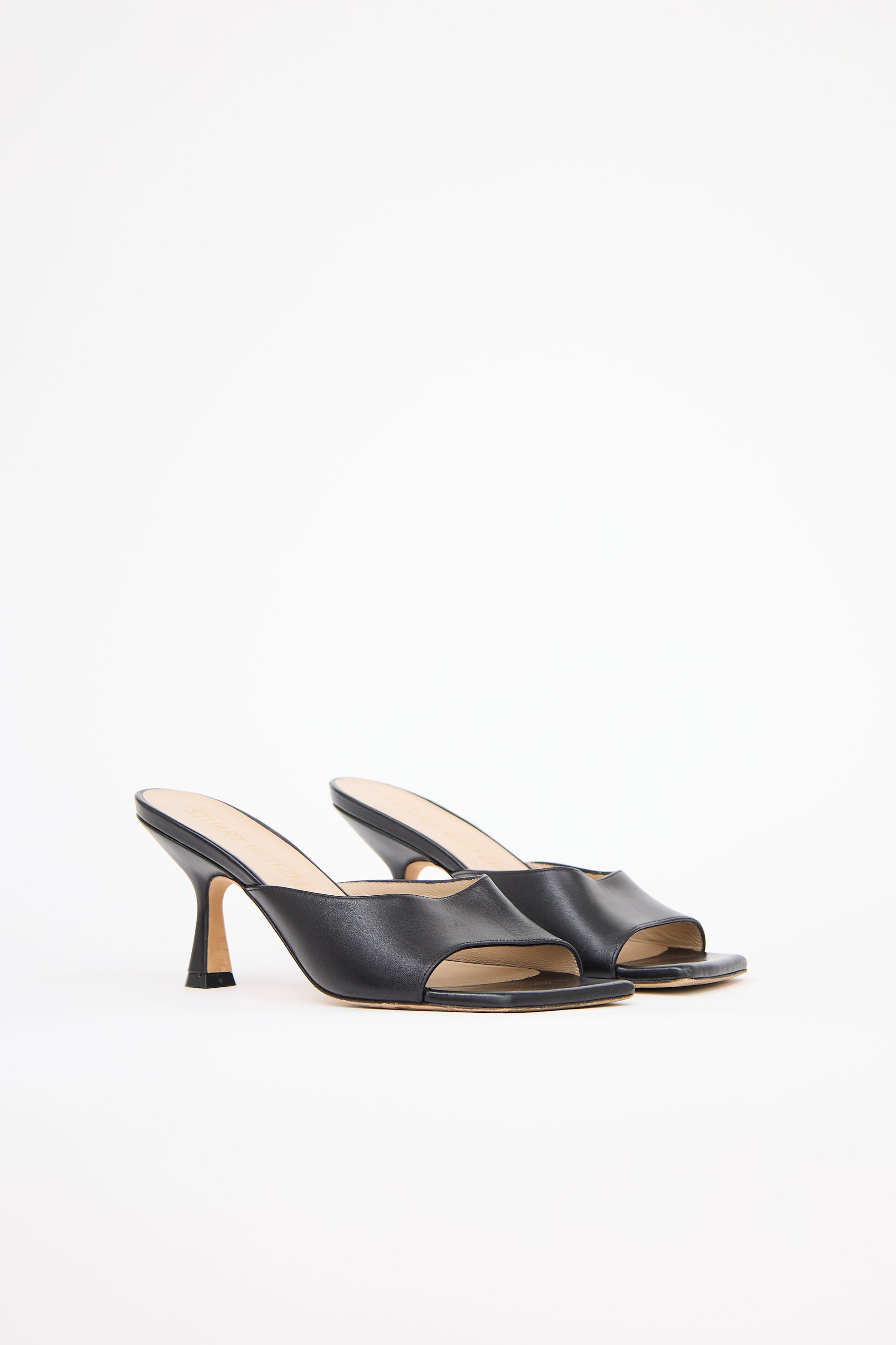 Stuart Weitzman Leather Tia 75 Sandal