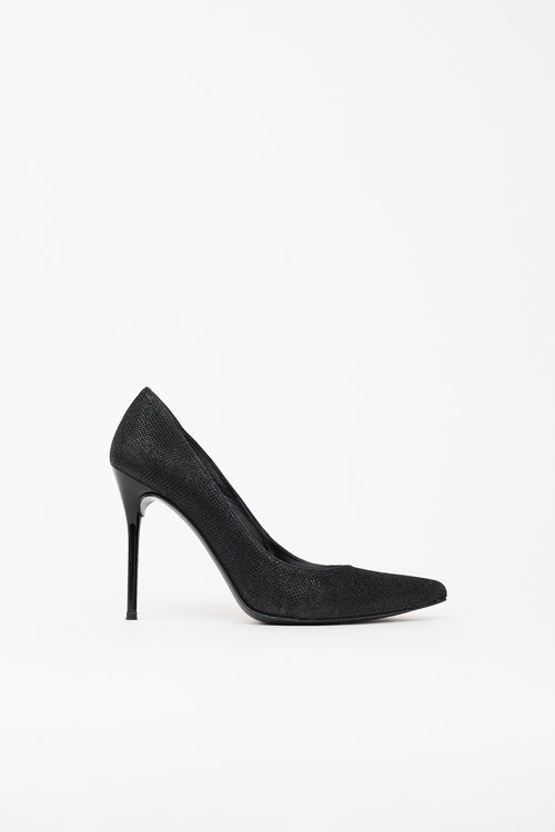 Stuart Weitzman Mesh Shimmer Flirt Pump