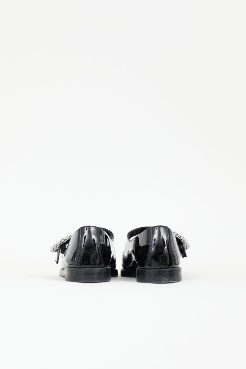 Stuart Weitzman Patent Loralei Embellished Flat