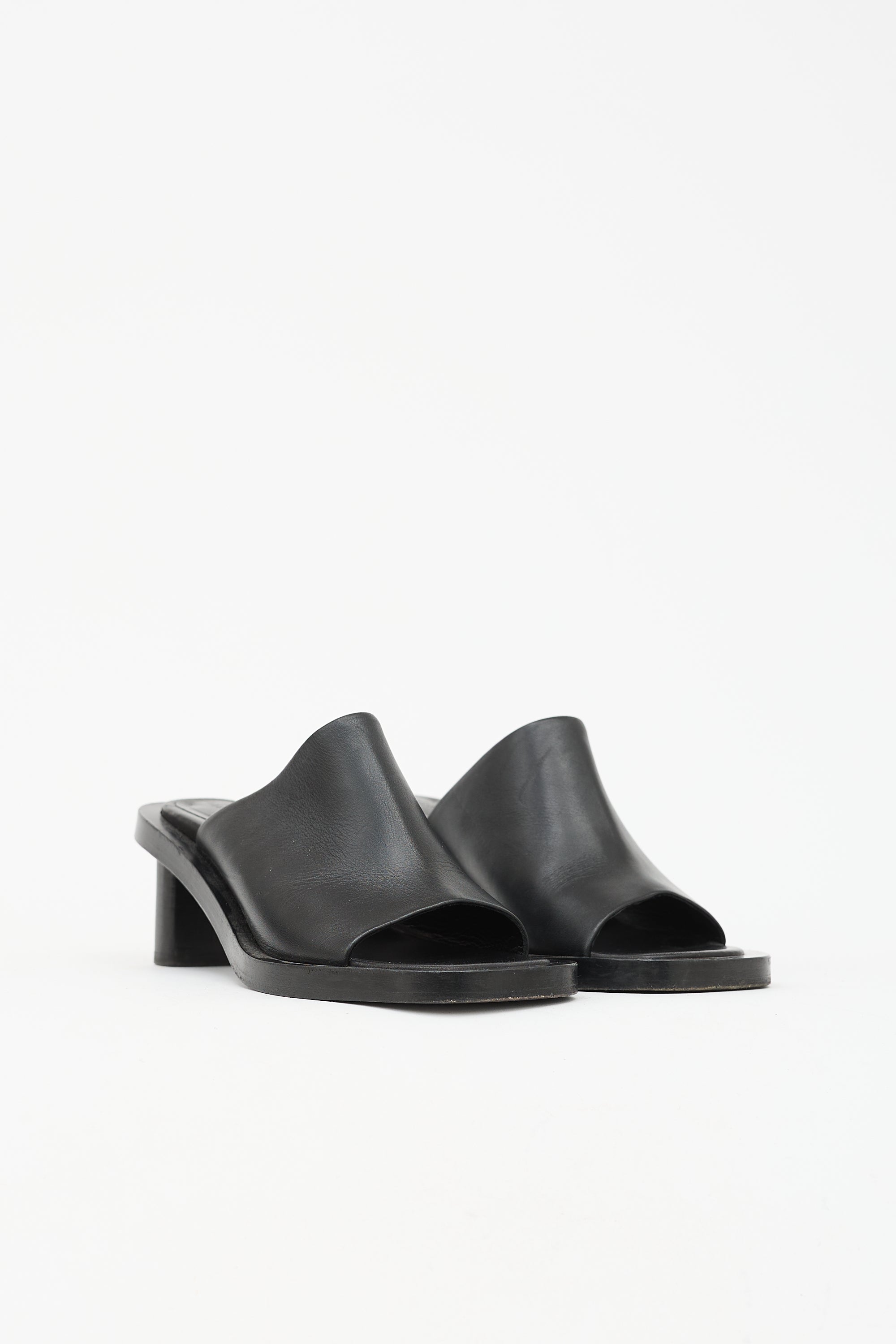 Studio Nicholson Leather Cube Mule