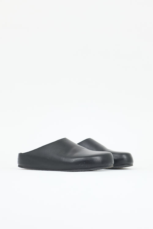 Studio Nicholson Leather Wearing Clog Mule