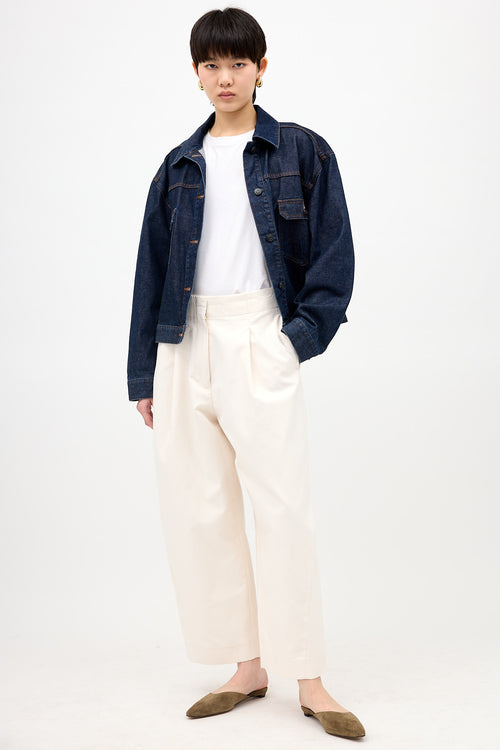 Studio Nicholson Pleated Barrel Leg Trouser