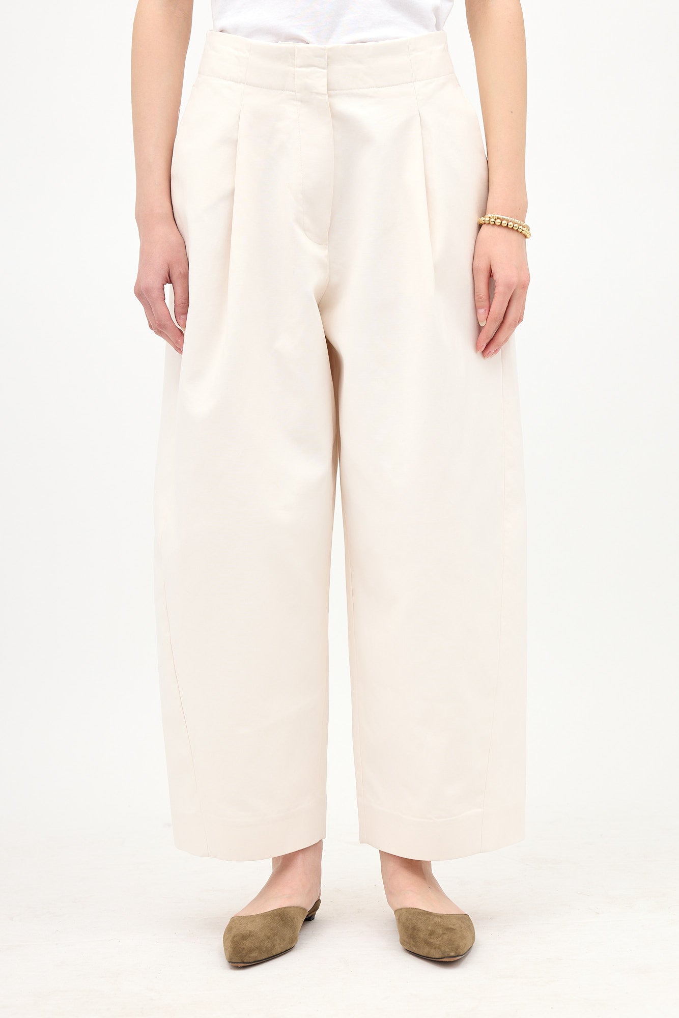 Studio Nicholson Pleated Barrel Leg Trouser