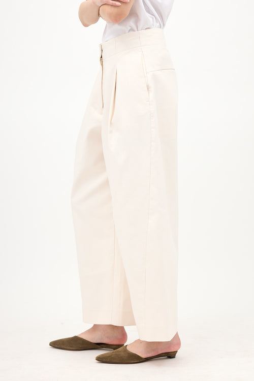 Studio Nicholson Pleated Barrel Leg Trouser