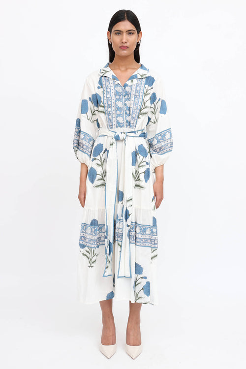 Sue Sartor Flounce Maxi Dress