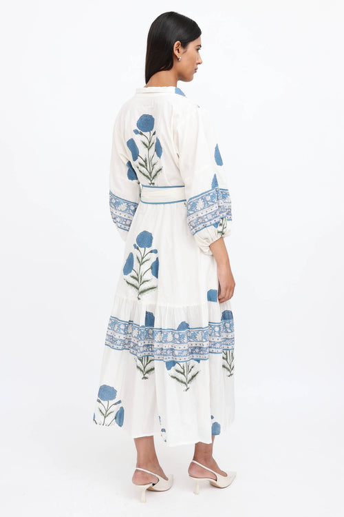 Sue Sartor Flounce Maxi Dress