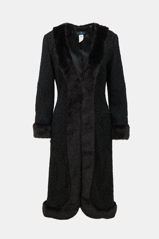 Sue Wong Silk Embroidered Coat