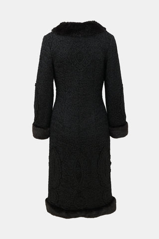 Sue Wong Silk Embroidered Coat