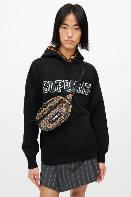Supreme Brown & Black Print Waist Bag