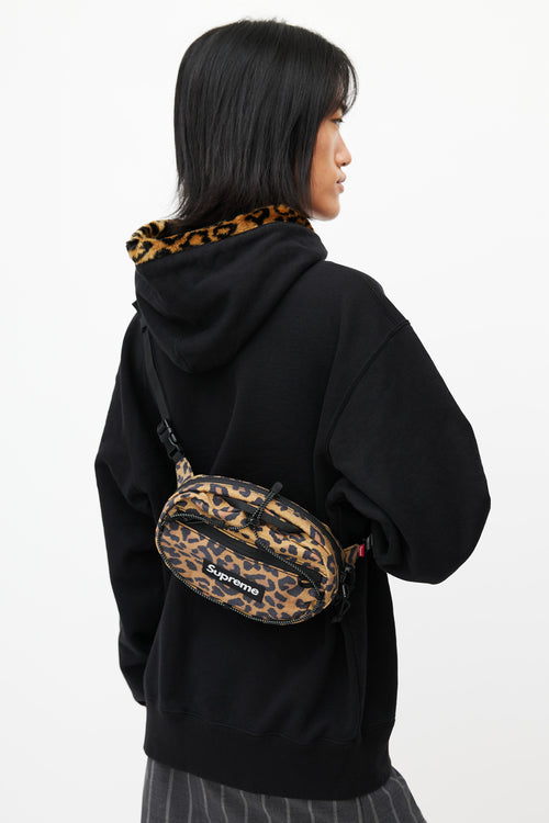Supreme Brown & Black Print Waist Bag