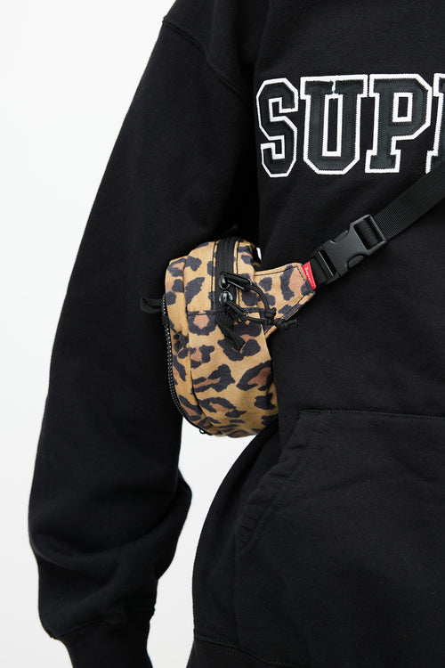 Supreme Brown & Black Print Waist Bag