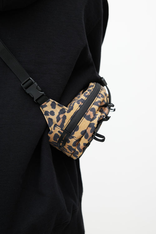 Supreme Brown & Black Print Waist Bag