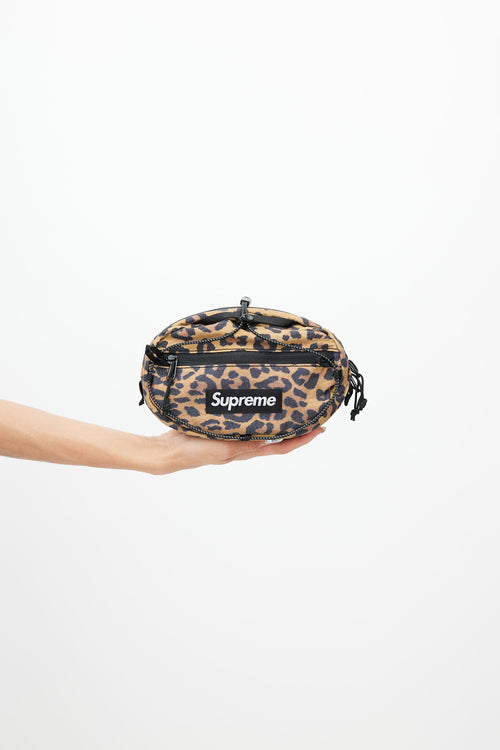 Supreme Brown & Black Print Waist Bag