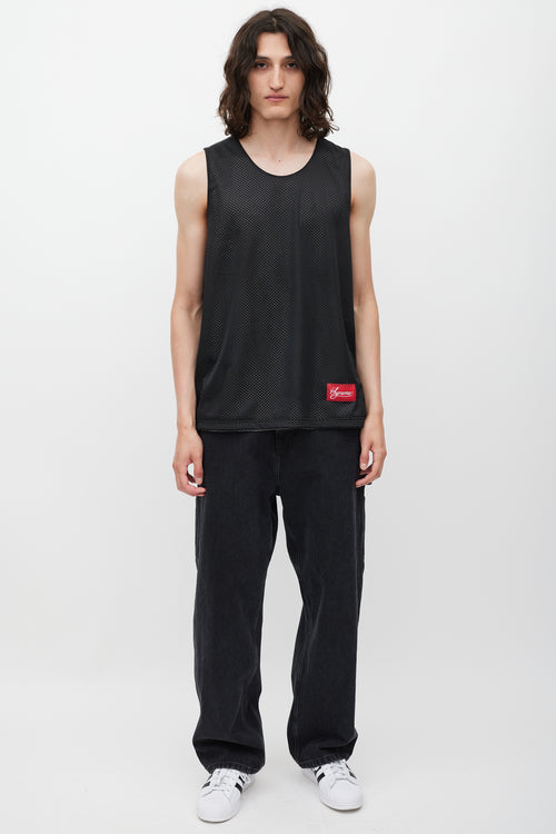 Supreme SS 2023 Black & White Reversible Graphic Jersey