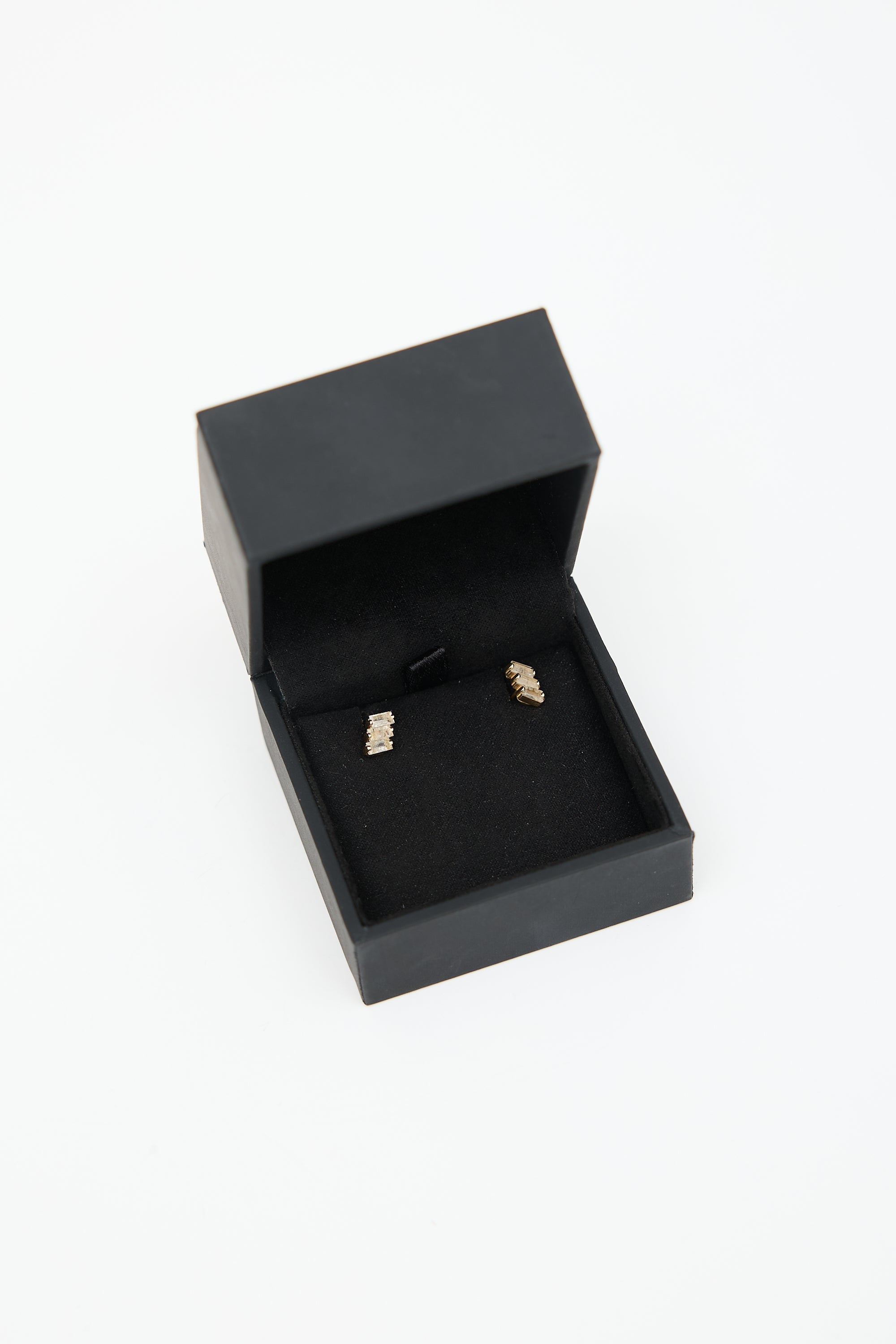 Suzanne Kalan 14K Yellow Gold & White Topaz Stud Earrings