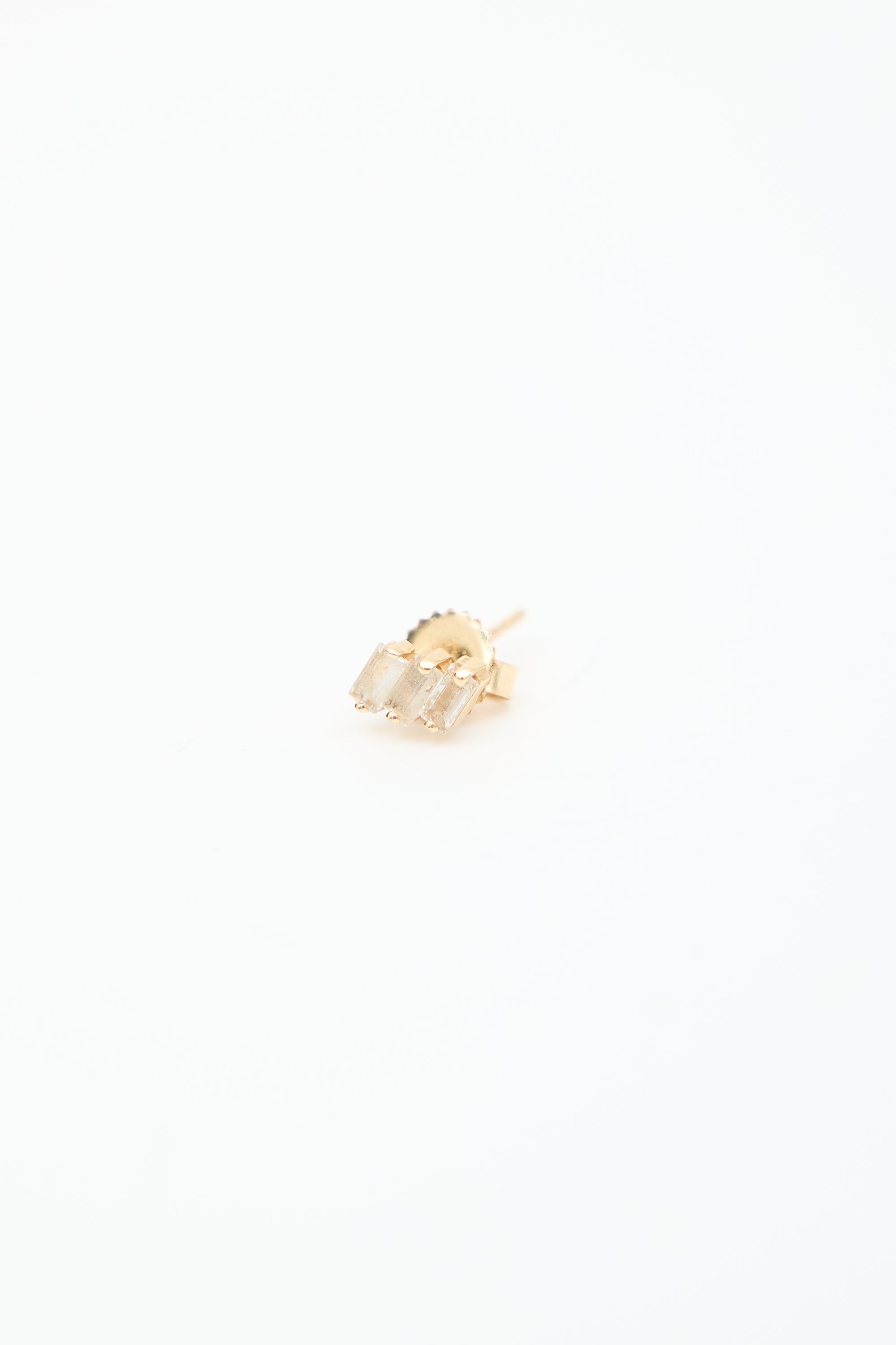 Suzanne Kalan 14K Yellow Gold & White Topaz Stud Earrings