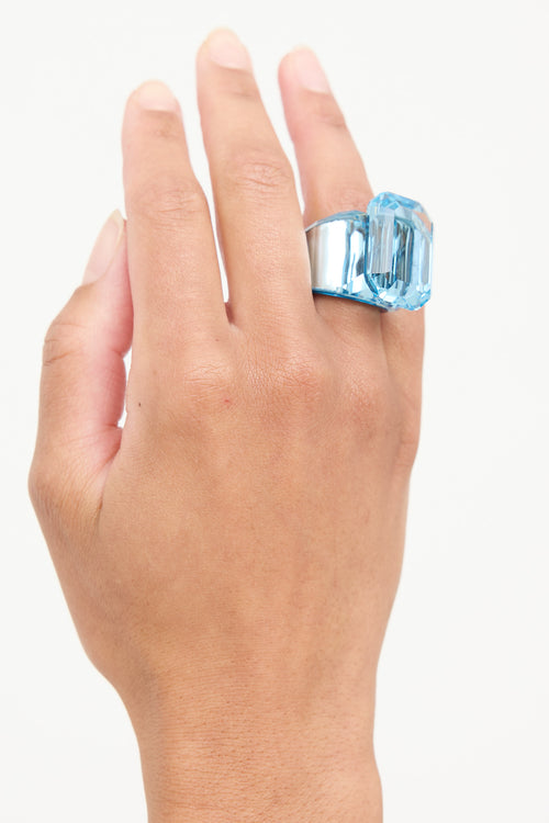 Swarovski Crystal Lucent Cocktail Ring