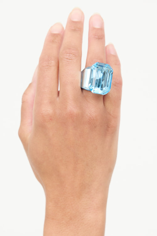 Swarovski Crystal Lucent Cocktail Ring