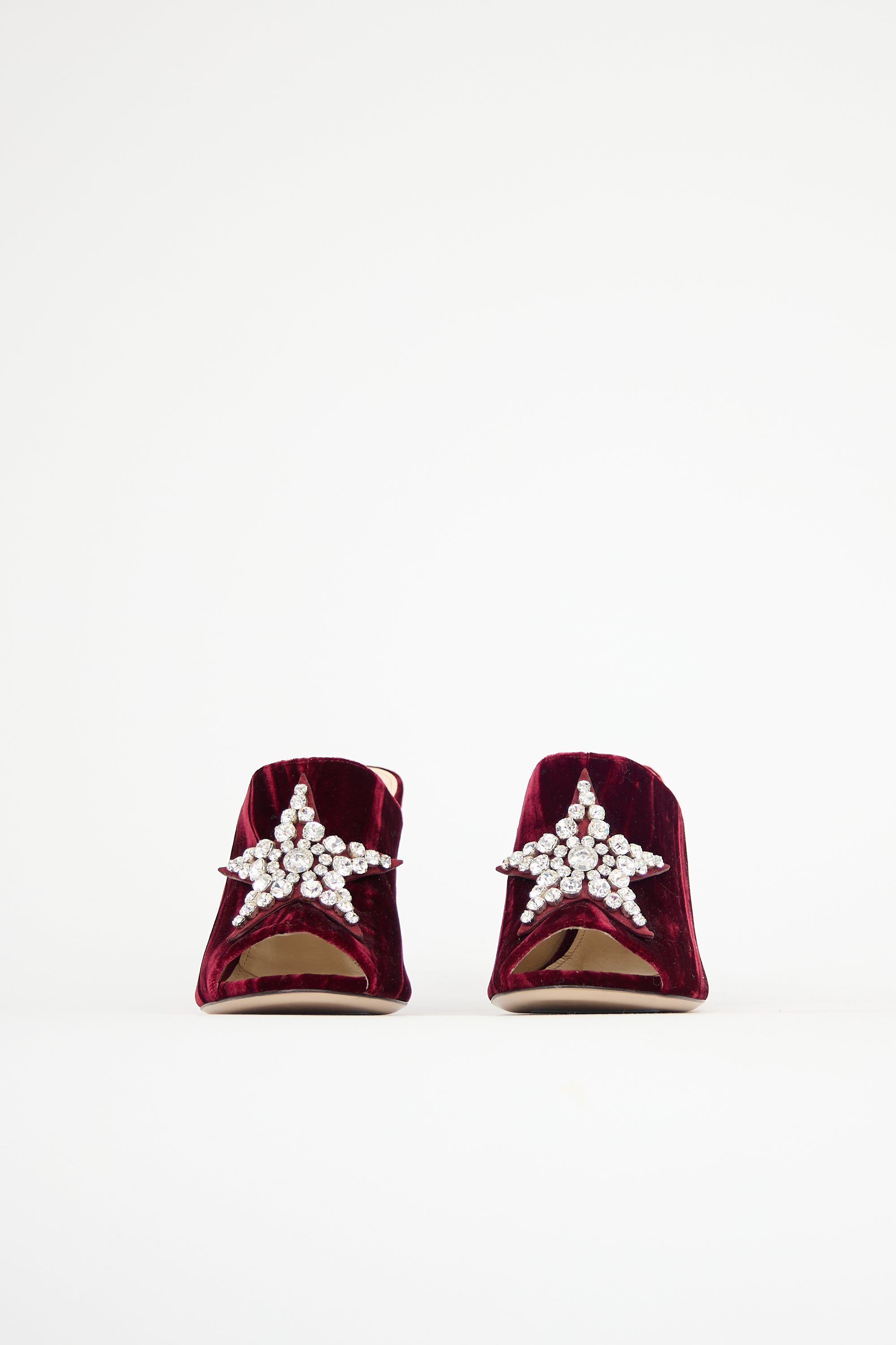 The Attico Velvet Debbie Mule