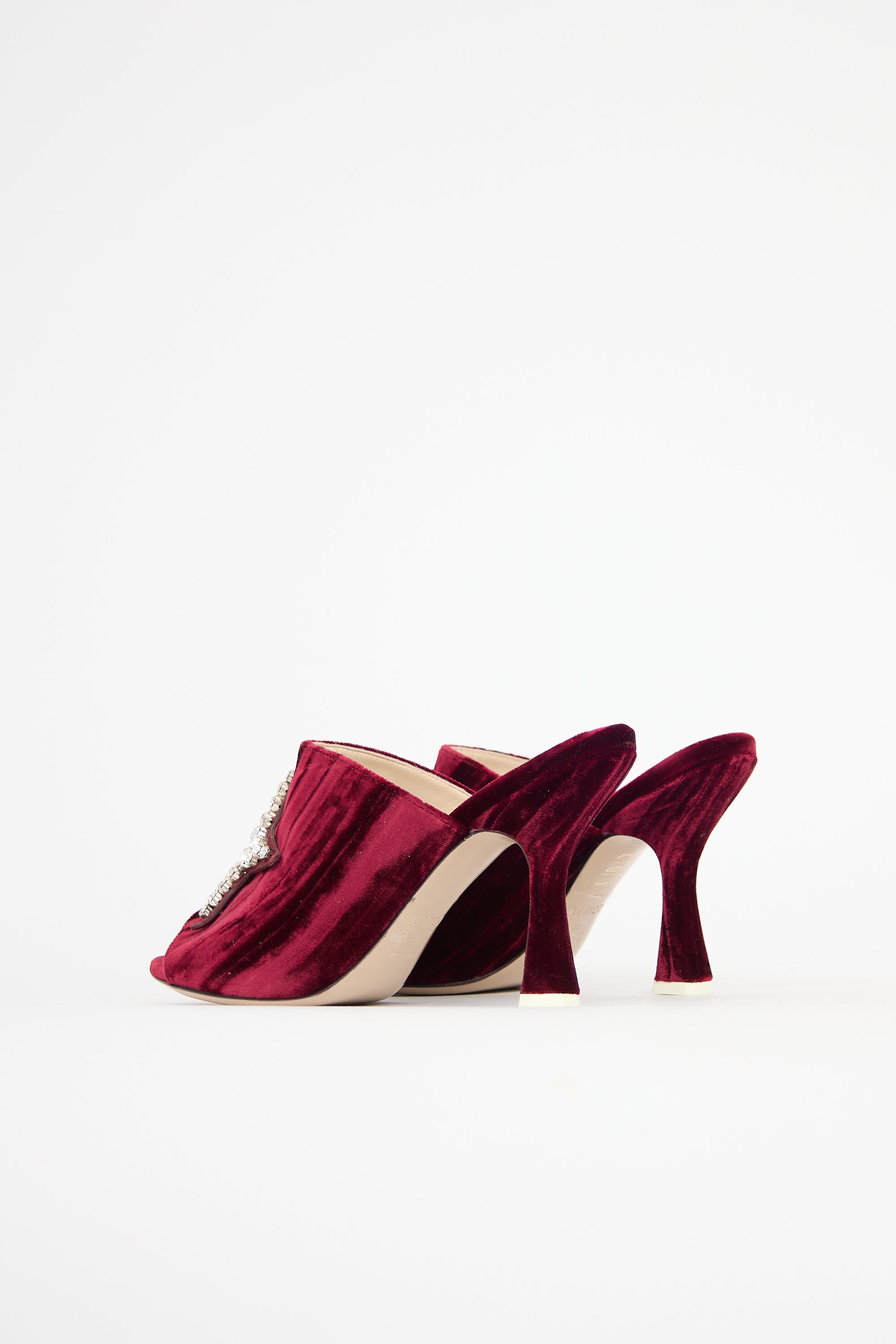 The Attico Velvet Debbie Mule