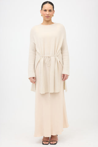 The Row Cashmere Tie Sweater