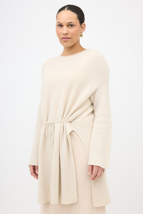 The Row Cashmere Tie Sweater