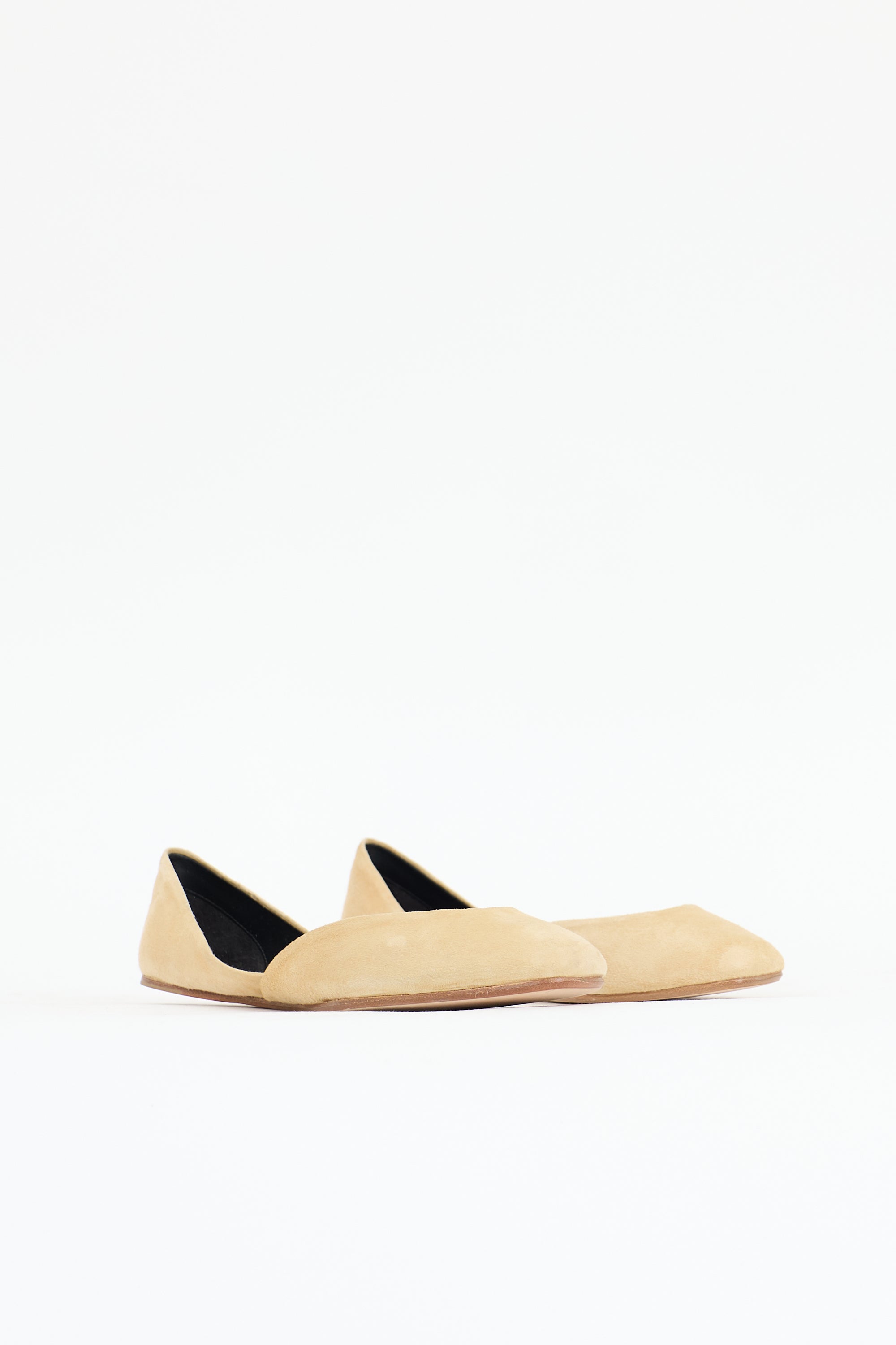 The Row Suede Gemma Ballet Flat