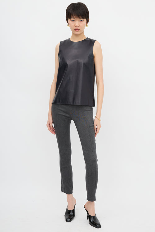 The Row Leather Vest
