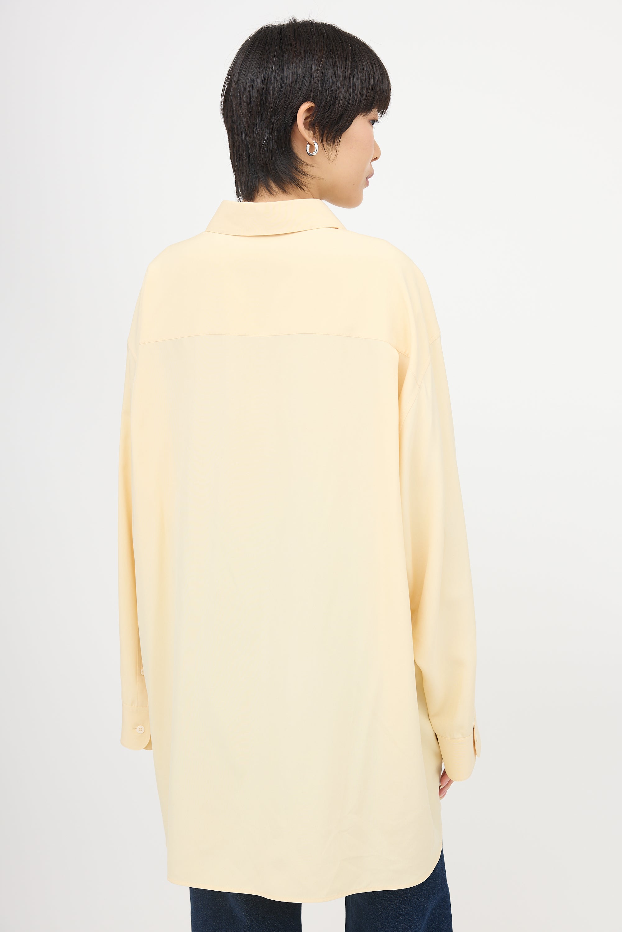 The Row Silk Andra Oversized Shirt