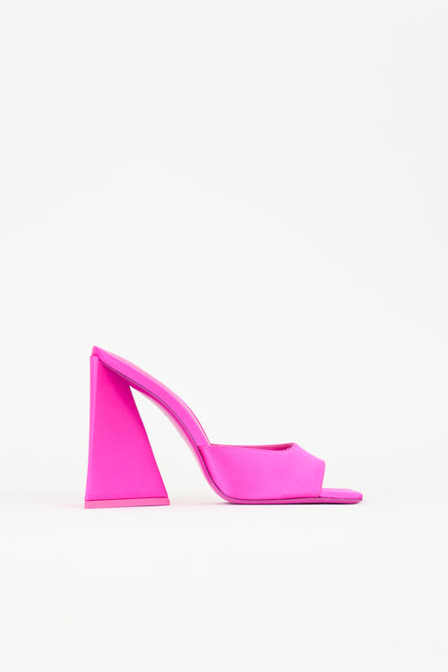 The Attico Satin Devon Mule