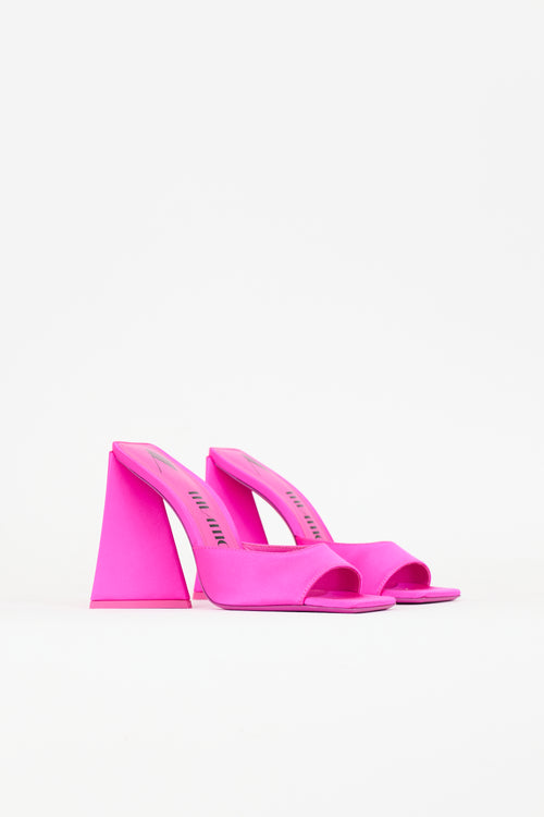 The Attico Satin Devon Mule