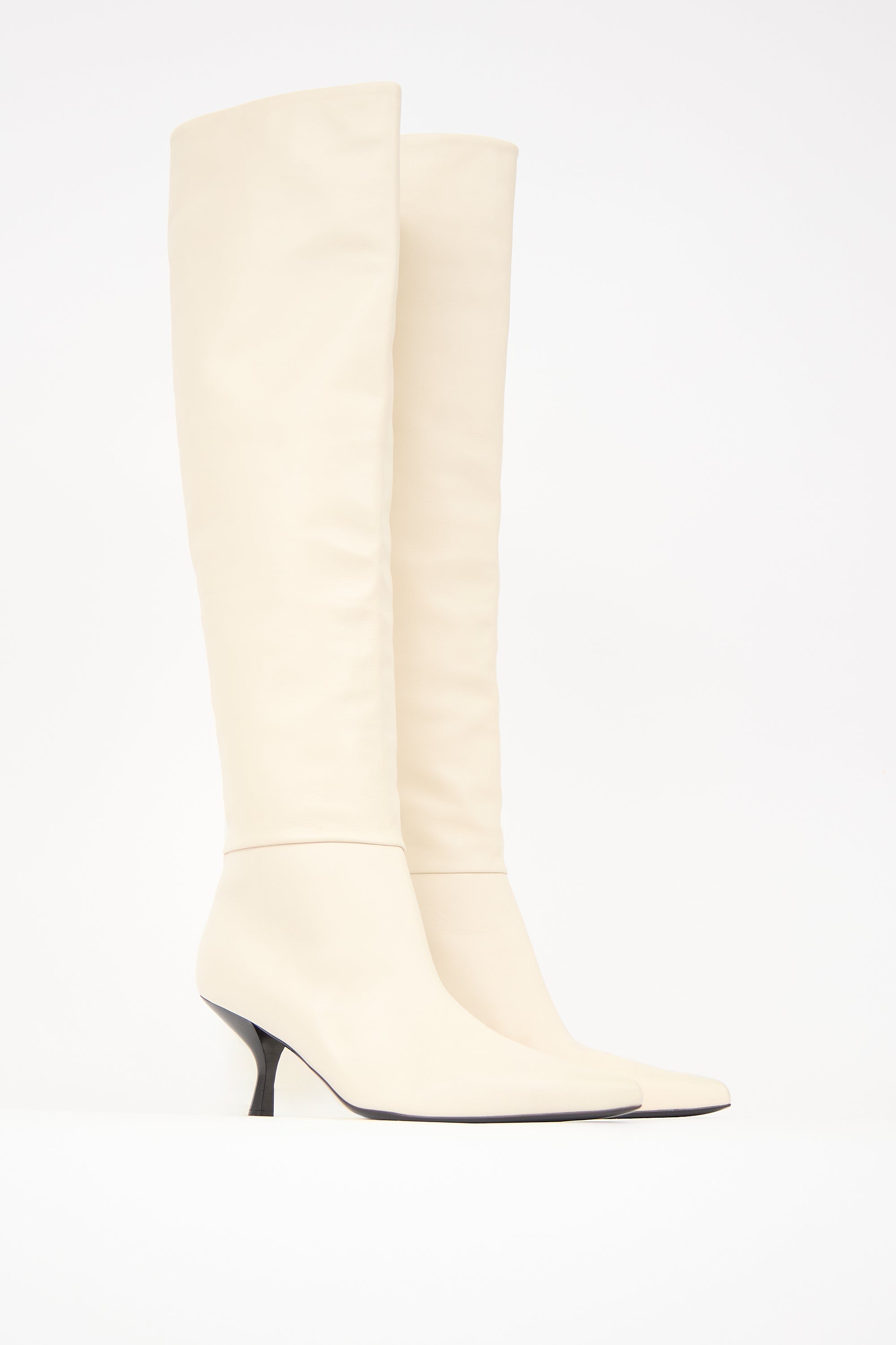 The Row Leather Bourgeoise Boot