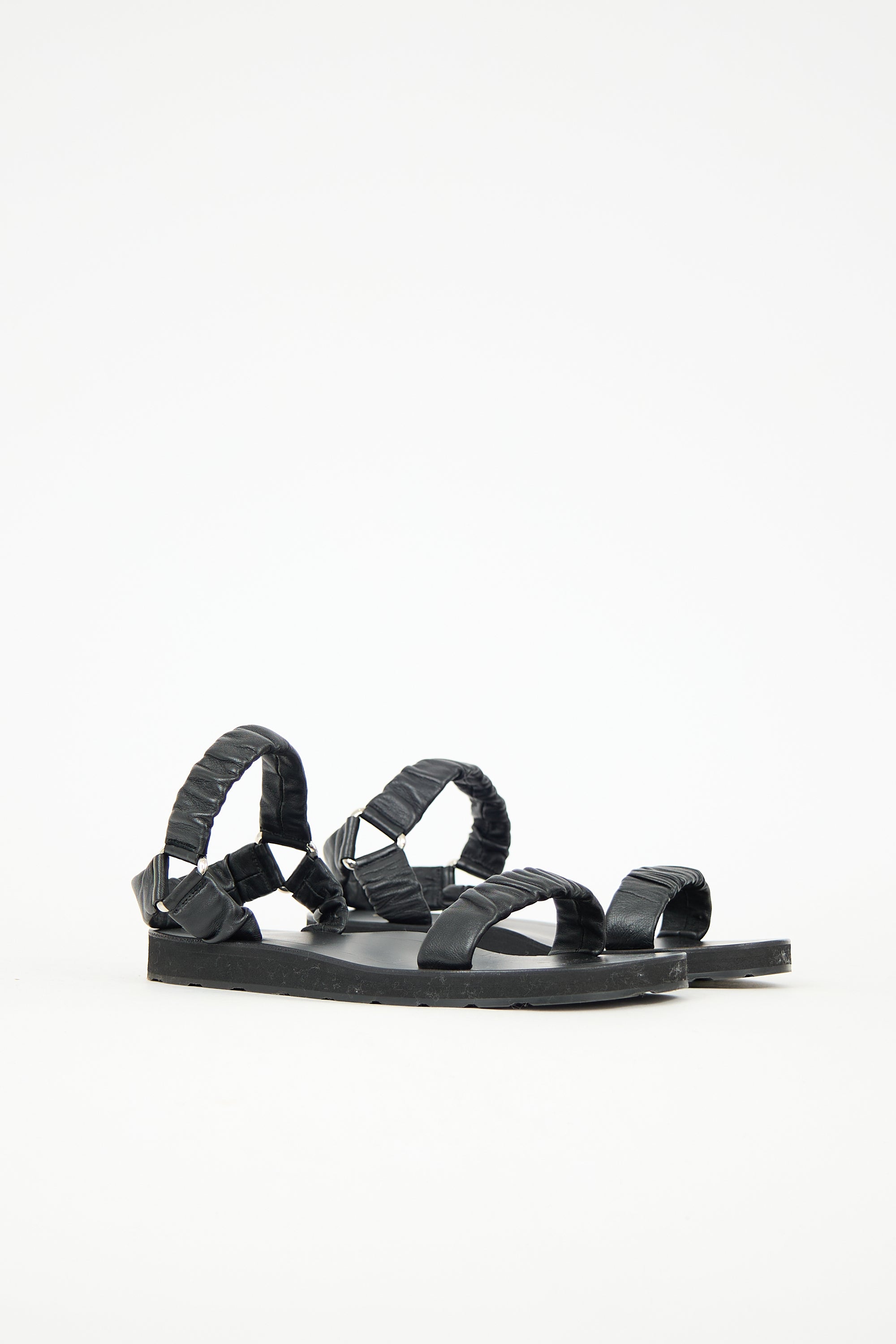 The Row Leather Egon Sandal