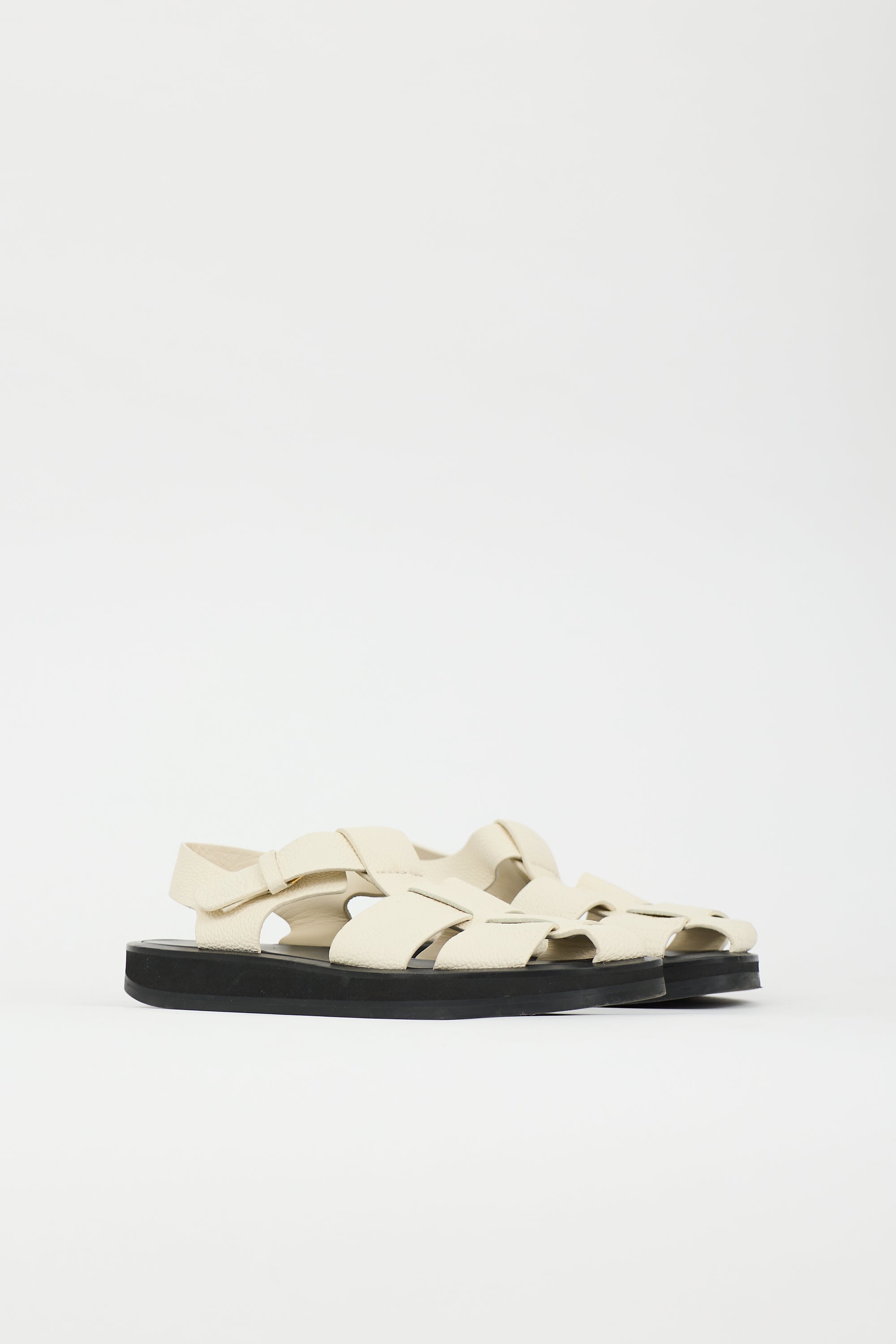 The Row Leather Fisherman Sandal