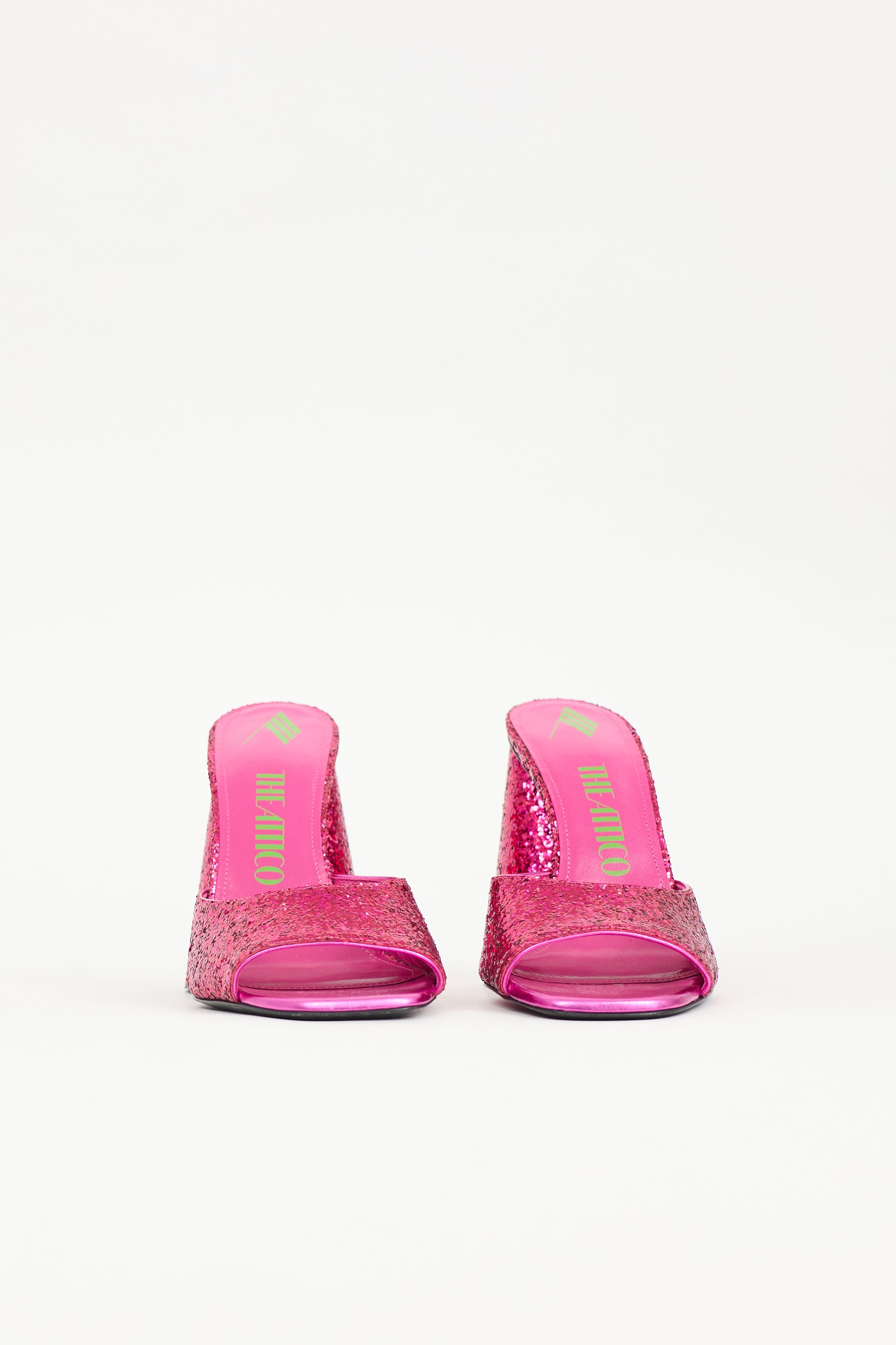 The Attico Glitter Luz Mule