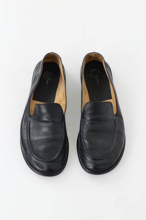 The Row Leather Canal Flat